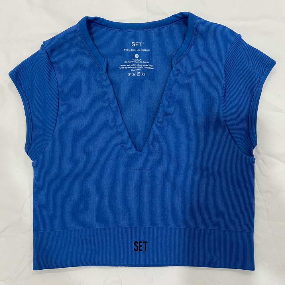 Set Active Mini V Top Sculptflex Cobalt